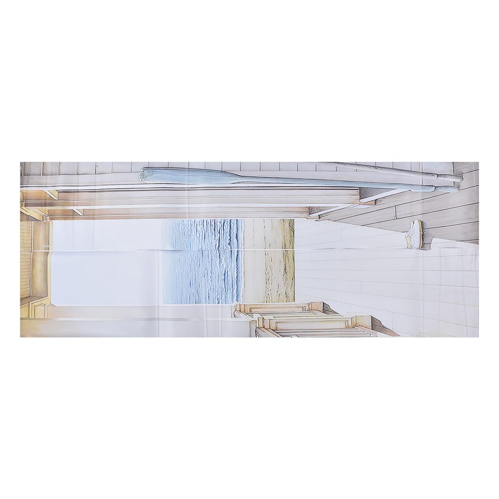 2 шт. Наклейка на дверь Материал ПВХ 3D визуальные эффекты Легко моющаяся Съемная Водонепроницаемая Маслостойкая