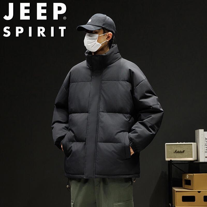 JEEP SPIRIT Мужская повседневная куртка с воротником-стойкой и утеплителем