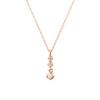 Diamond K10 Pink Gold Necklace 111736123102 [Yondo Sea] (PG) Women's