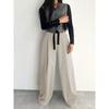 Suit Wide Leg Pants Advanced Sense of Solid Color Temperament Commuter Slim Pants Woman