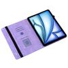 Для iPad Эйр 11 (2025)/(2024) Кожаный чехол с тиснением в виде сердца, складная подставка, слот для карт, держатель для стилуса, чехол для планшета
