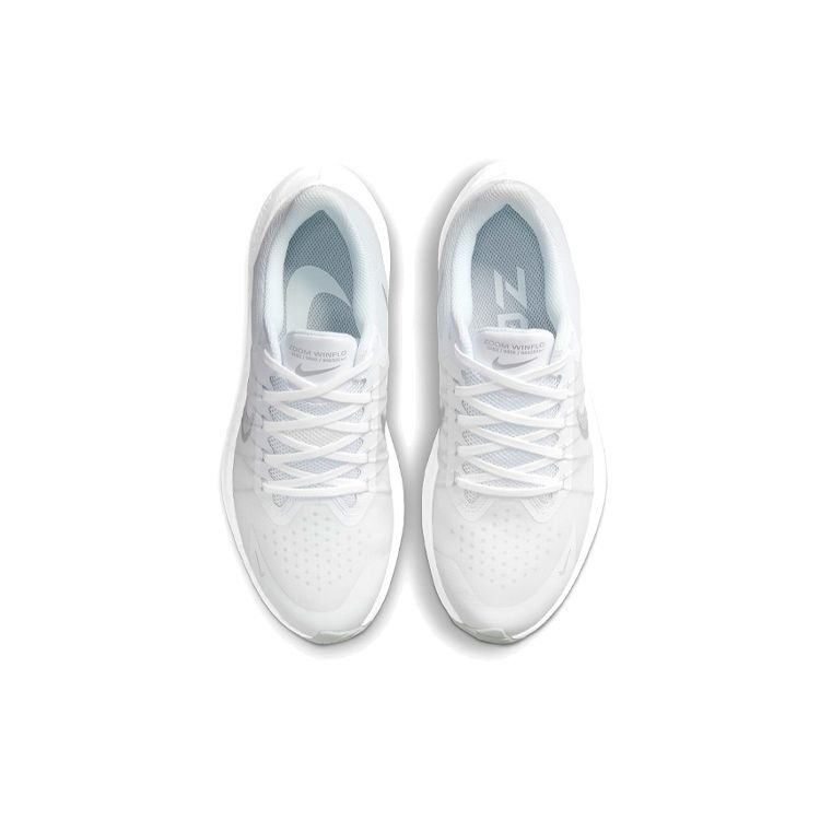 Nike Увеличить Winflo 8 White Metallic Silver Женские кроссовки Pure-Platinum Summit-White CW3421-104