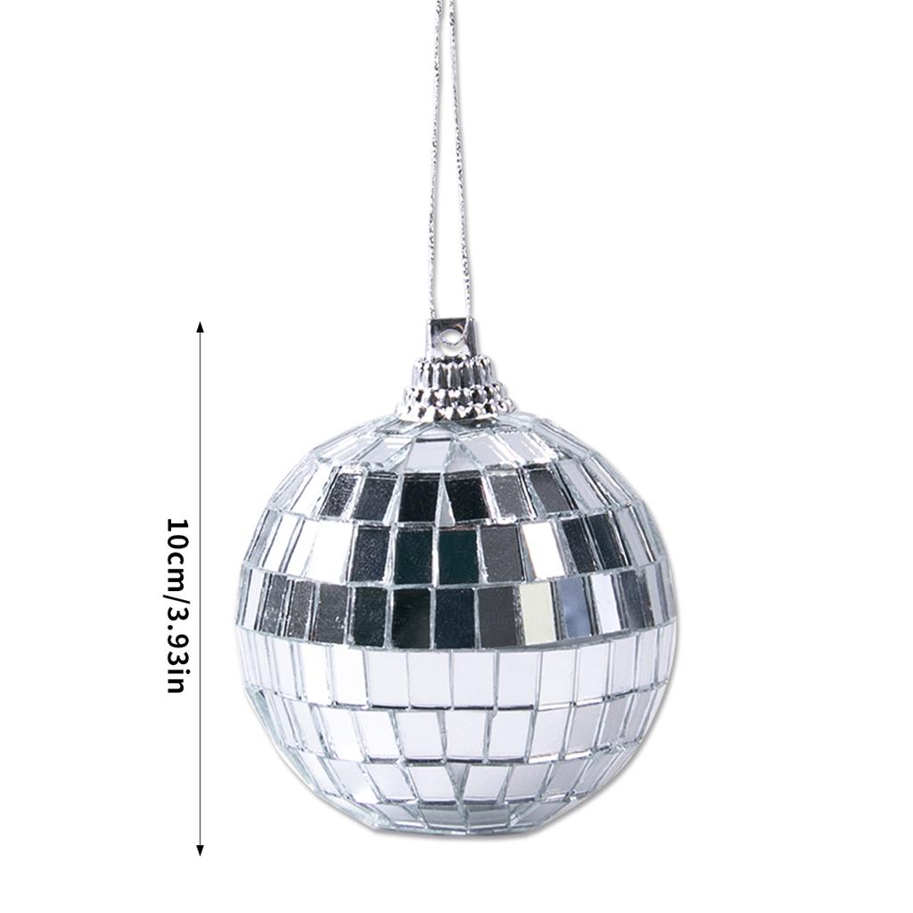 3-10cm Disco Mirror Balls Silver Hanging Ball for 50s 60s 70s Disco DJ Light Effect Party Bachelorette Wedding party Decoration
