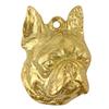 Boston Terrier, American Gentleman - Gilded Key Ring with Dog In Gift Box, Handbag Decoration, Luxury Accessory by Art-Dog Brand