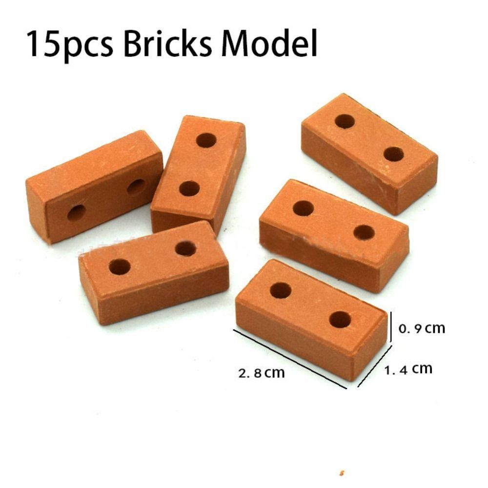 Durable Real Mini Bricks Model Small Simulation Mini Brick Model  Dollhouse Accessories