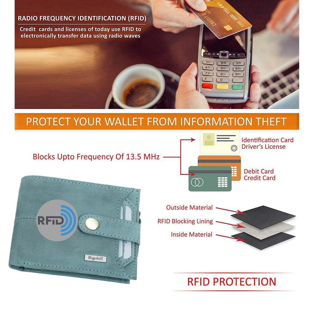 Мужской кожаный кошелек Doger Aqua Zimmer, кошелек из натуральной кожи с блокировкой RFID, подарочный набор для мужчин