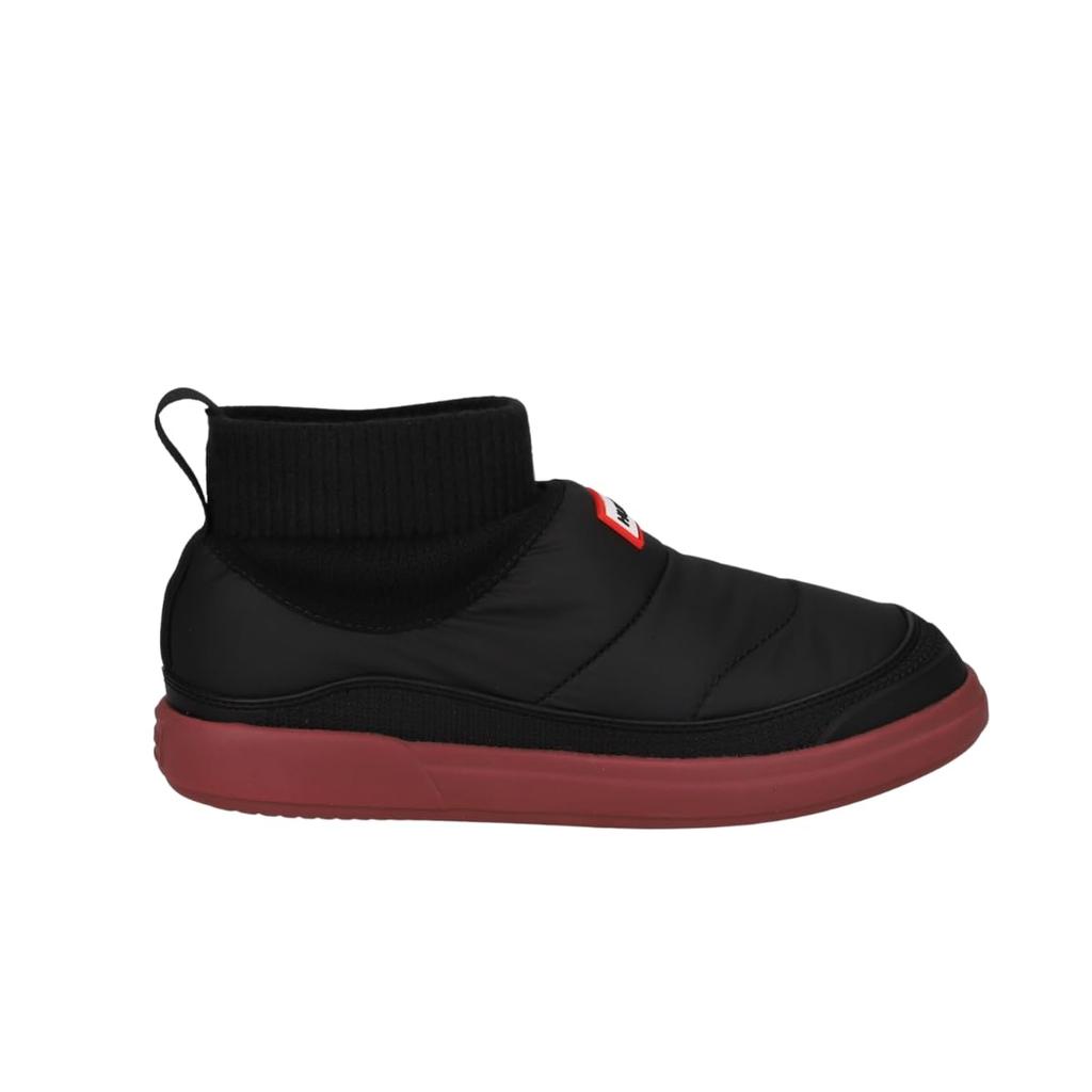 HUTER LADIES PUFFER KNITTED CUFF IN/OUT BOOT, WFS2265REN, BLACK/DREAMY ROSE, UK6, 25.0cm