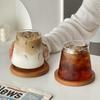 2/4pcs Glass Cup Cold Coffee Cups 300ml Drink Glass Cup Kitchen Accessorie 350ml Cup for Milk Tea Juice Cup Drink Glasses Bottle