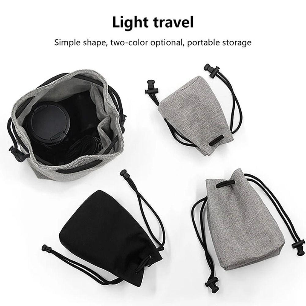 Waterproof Camera Bag Lightweight Photography Protective Bag Lens Drawstring Pouch  Outdoor