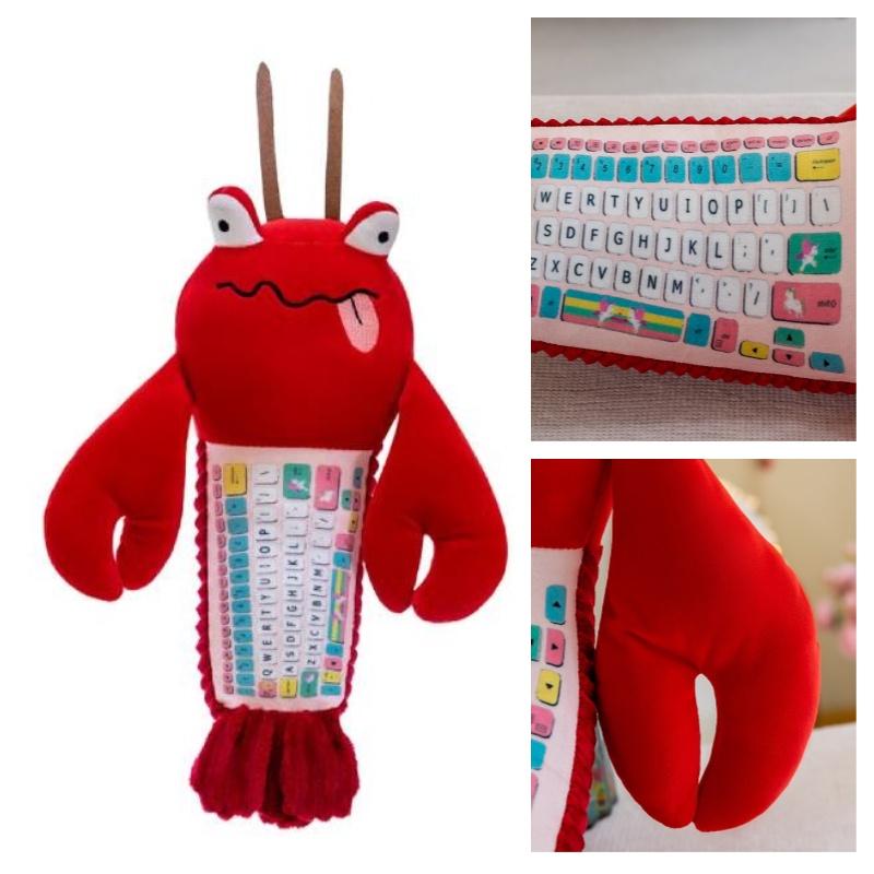 Плюшевая игрушка Воин Клавиатуры Красный Лобстер Мягкая игрушка для детей и взрослых