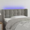 VidaXL LED Headboard Bedroom Furniture Single Bed Accessory Headboard Interior Light Grey 3123712