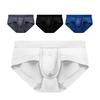 Men Briefs Low Waist Solid Color Breathable Elastic Sweat Absorption Anti-septic Slim Fit