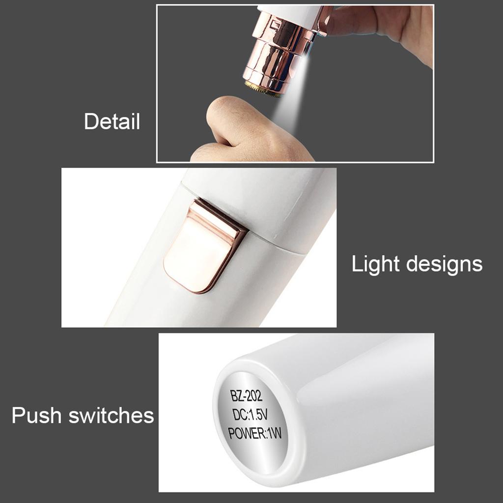 2 в 1 женская электрическая машинка для удаления волос в форме помады, триммер для бровей, бритва