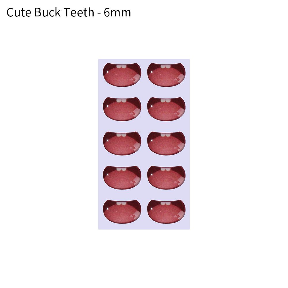 Glass crystal cute Anime Figurine Doll Cartoon Mouth Stickers MouthChips Paper Face Organ Paster