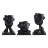 Flower Pot Figurine Organizer Indoor Plants Decors Plant Pot Resin Ornament for