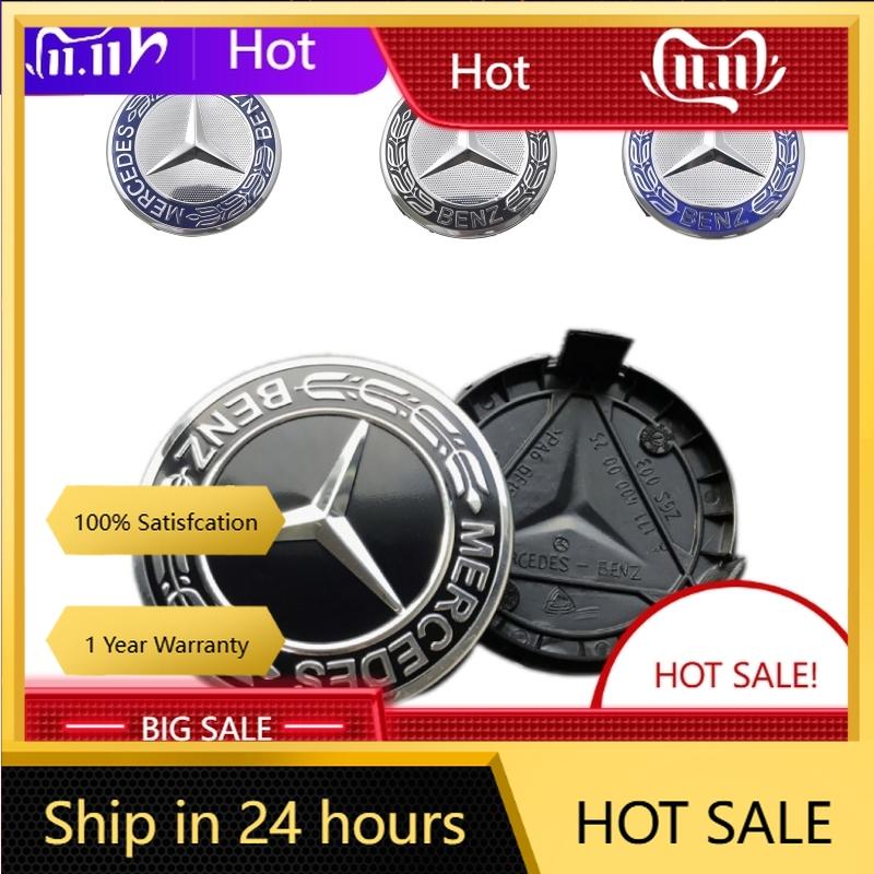 C200 E200 For Mercedes Benz 4Pcs 75mm Car Wheel Center Cap Hub Covers Badge Accessories For Mercedes benz AMG C E S GLE CLC Clas