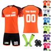 Комплект персонализированных рубашек для мужчин и девочек с именем и номером, футбольные майки на заказ для мальчиков, тренировочный костюм