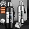 2000ML Vacuum Flasks Large Capacity 316 Stainless Steel Thermals Cup Portable Rope Thermos Water Bottle with Tea Infuser