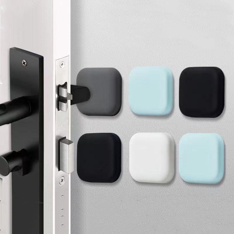 1 шт. Толстая удобная противостолкновительная накладка, красивая дверная ручка, изысканные товары для дома, настенная наклейка, силикон