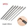 Screwdriver Bit 1/4inch 100mm Long 6Pcs/Set Cross Head