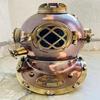 Nautical U.S Navy Brown Finish Deep Sea Divers Boston Helmet Nautical Marine Décor Scuba Diving Helmet Divers Helmet