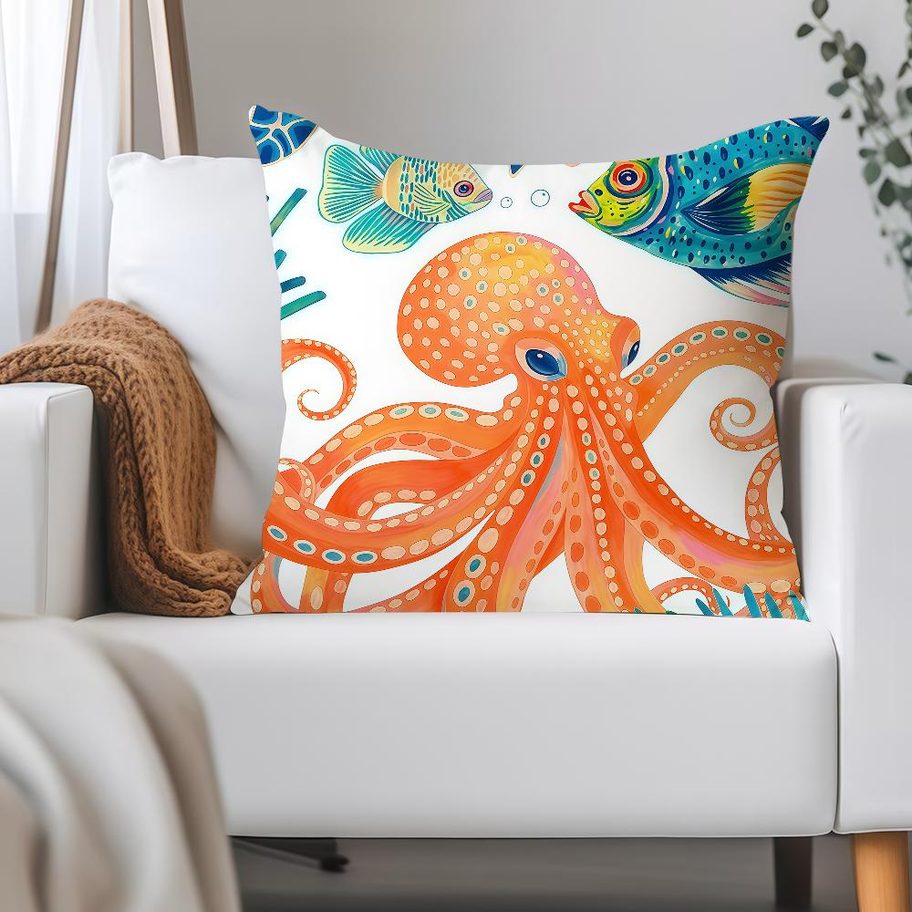 Under The Sea G-grace A-andersson Pillow Case Applicable Space For Guest Rooms Interiors Cars Office House Decoration
