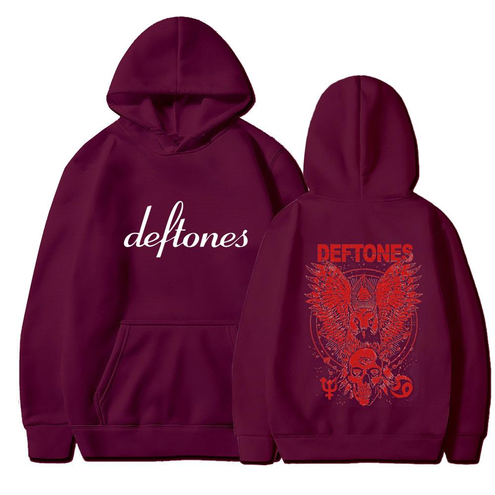 Толстовки с капюшоном Мужская мода Длинный рукав Deftones Дизайн бренда Толстовки Толстовки Женские повседневные Harajuku Streetwear Пуловеры Sudaderas