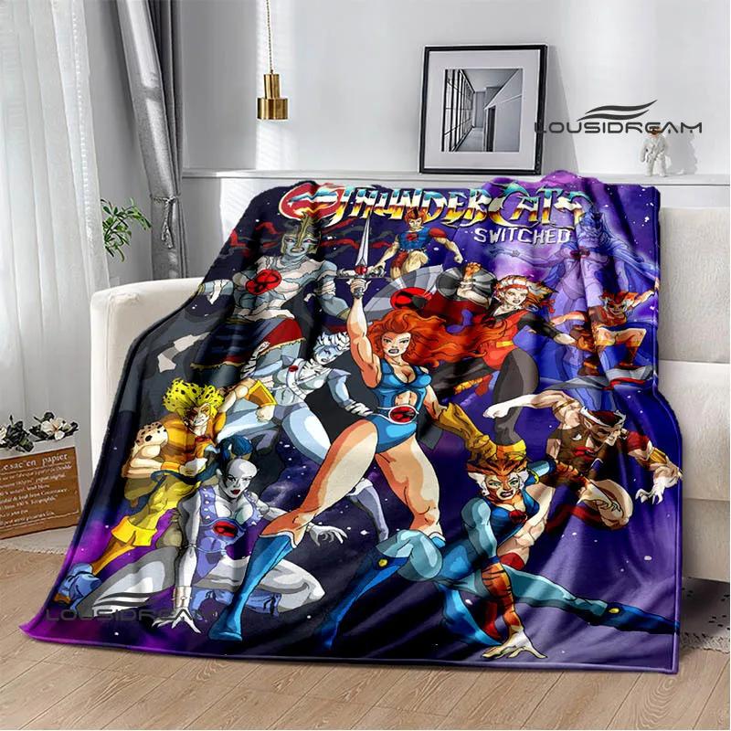 Мультяшные одеяла с принтом Thundercats Детское теплое одеяло t Одеяло с фланцем Домашнее дорожное одеяло постельное белье Подарок на день рождения