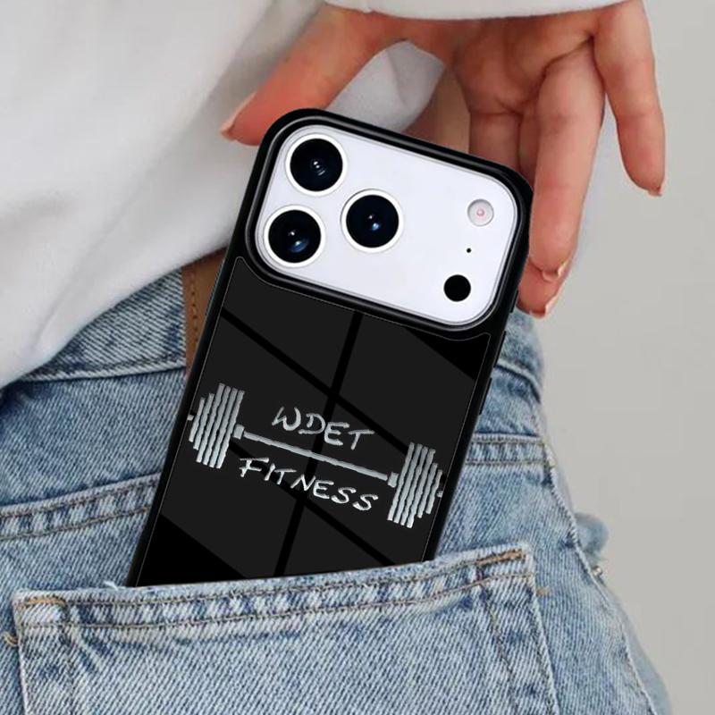 Мотивационный чехол для телефона с цитатами о фитнесе и спортзале для iPhone 17ProMax 12 13 14 15 16e 17 Pro Max Plus Air Cover