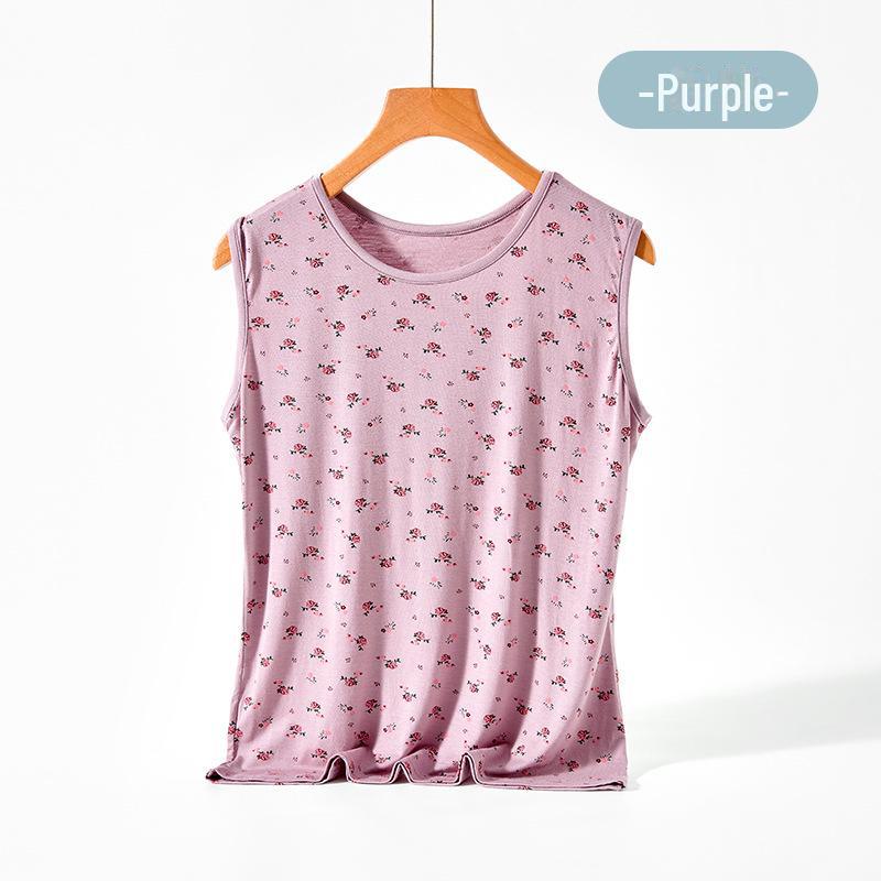 Летняя пижама мамы: Легкий модальный жилет и комплект с короткими рукавами для женщин среднего и пожилого возраста