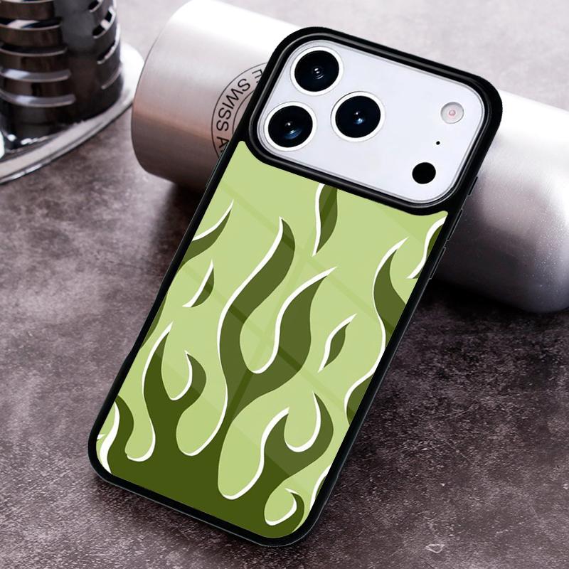 Крутая цветная чехол-накладка с рисунком пламени для iPhone 17 16 15 14 13 12 11 Pro Max Plus 17Air Мягкая силиконовая крышка