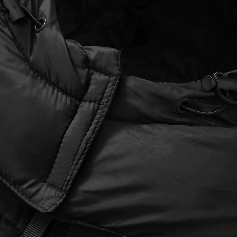 Зимняя мужская куртка без рукавов с капюшоном, парка, повседневный толстый теплый черный жилет для мужчин, верхняя одежда