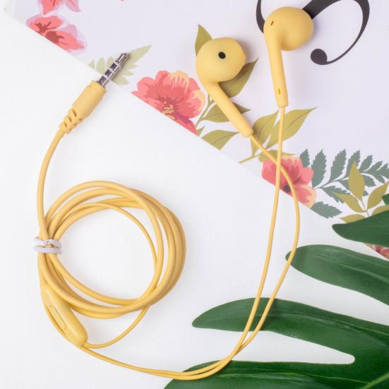 Проводные наушники U19 Mega Bass Macaron High Fidelity Цвет 3,5 мм Внутриканальные Игровые наушники