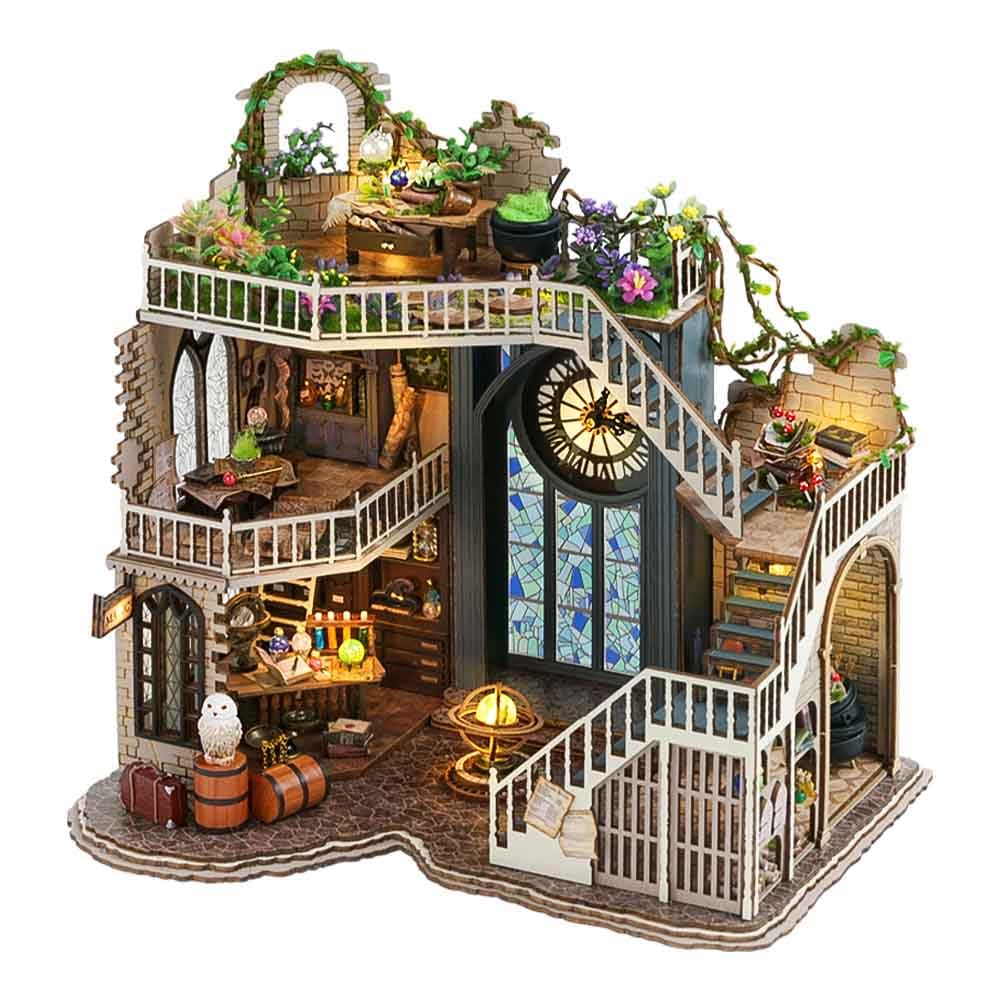 Cutebee DIY Magic Miniature House Kit Кукольный домик Набор ручной работы Легко собрать Набор для начинающих подростков Взрослые украшения Подарок на день рождения с
