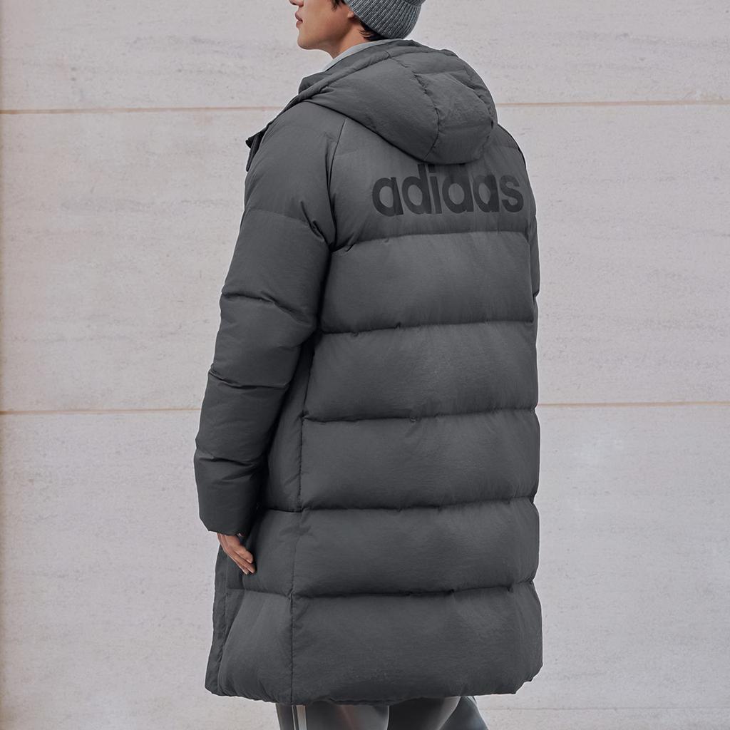 Adidas 600 Fill Casual Mid-Length Warm Duck Down Hooded Jacket Men Jacket KQ5516