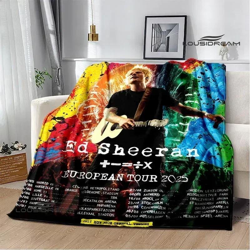Певец Ed Sheeran напечатанное одеяло Теплые фланелевые одеяла Мягкое и удобное одеяло постельные принадлежности одеяла для кроватей Подарок на день рождения