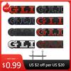 BHE1 For VW VOLKSWAGEN 2026 New 3D Metal Red Black GLI Logo Front Grill Emblem Badge For Volkswagen VW Sagitar Bora Jetta MK4 MK2 Mk3