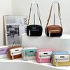 Women's Minimalist Commuting Fashionable Small Square Bag Design with Contrasting Color Crossbody Bag