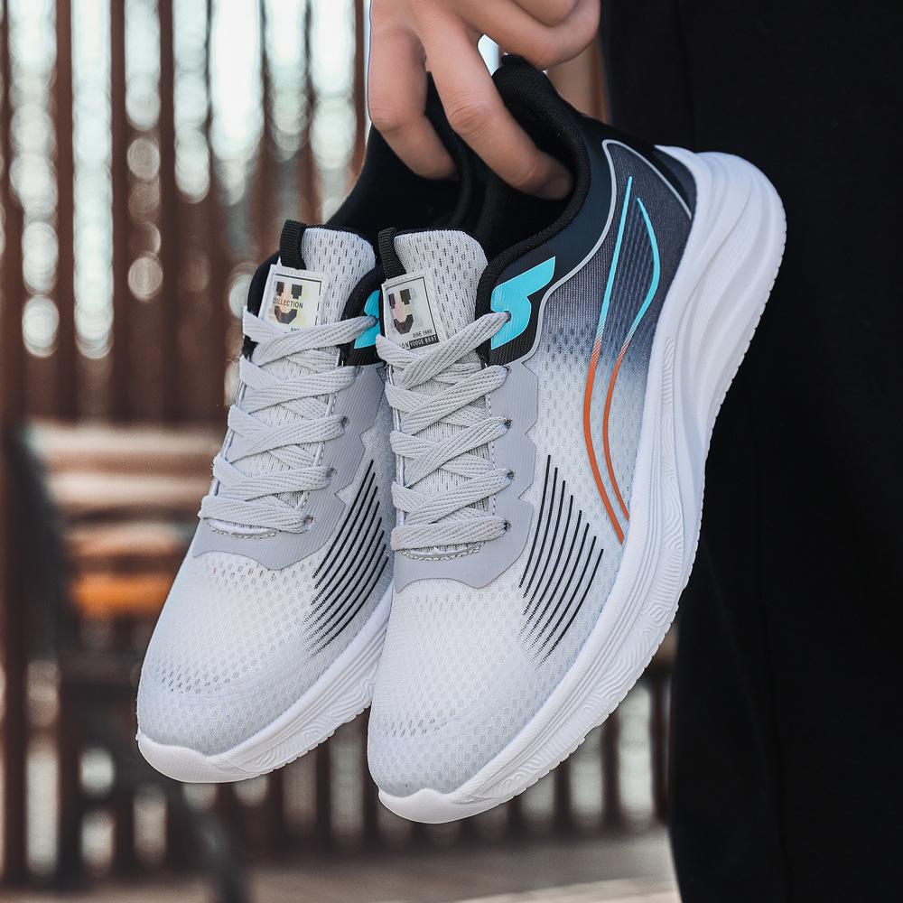Весна новый продукт тренд модная обувь мужская спортивная повседневная обувь мягкая подошва модная дышащая легкая обувь для бега