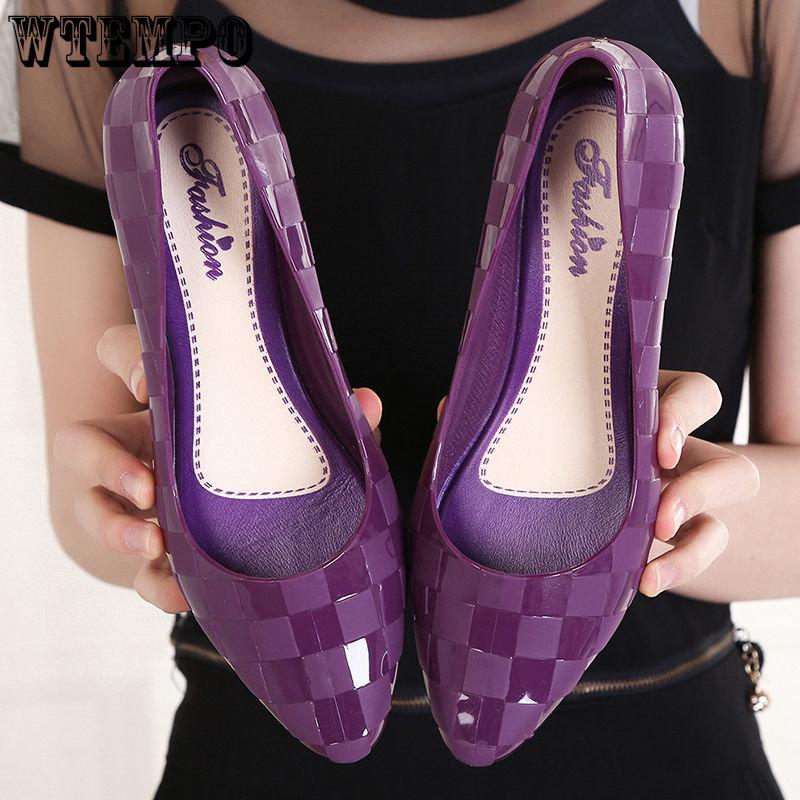 Модная непромокаемая обувь, непромокаемая обувь, женские летние прозрачные туфли, прозрачные туфли, нескользящие нескользящие непромокаемые туфли с неглубоким носком