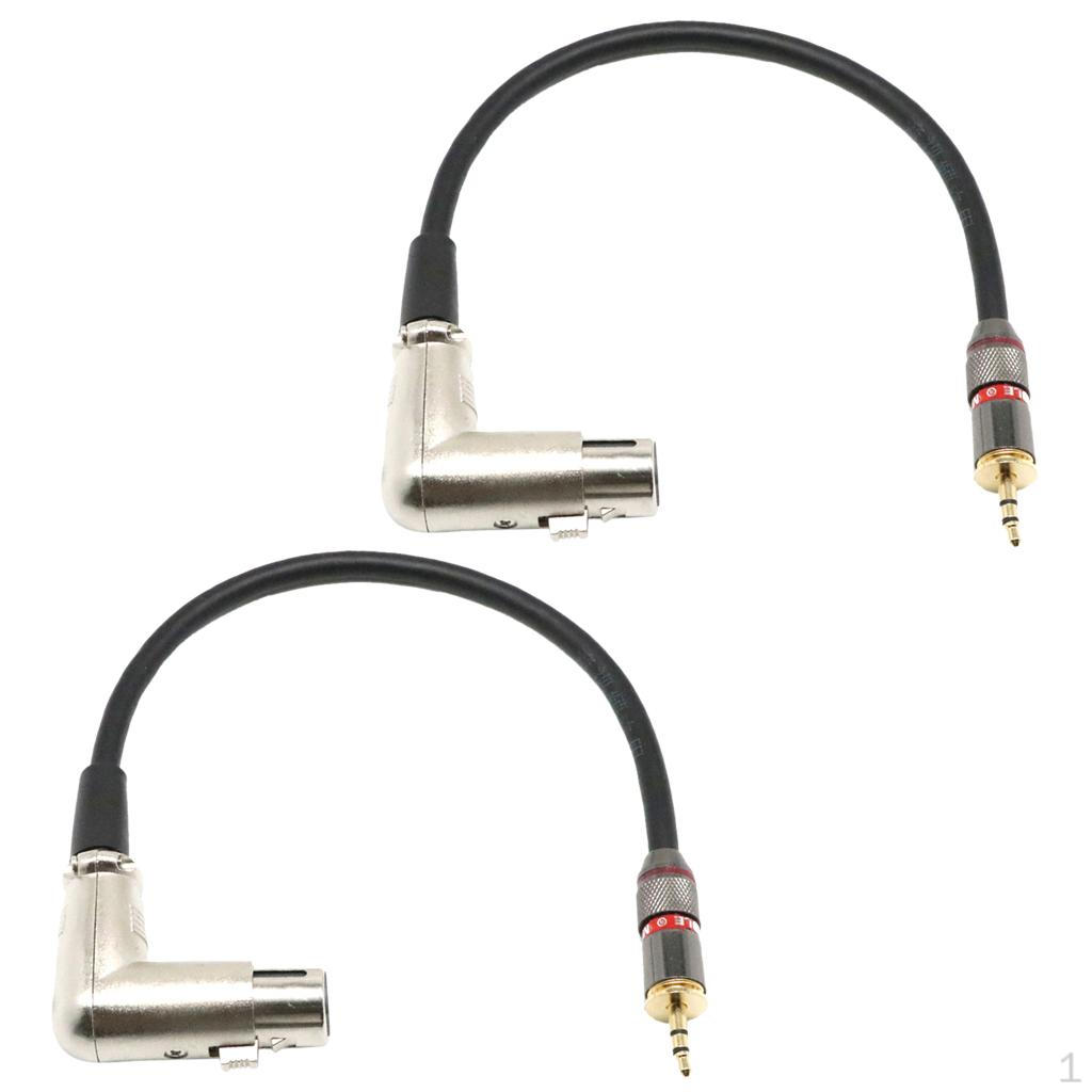 2 шт. Аудиокабель 1 фут 1/8'' TRS Стерео на XLR Female - 3,5 мм (Мини) XLR-F Кабель для ,