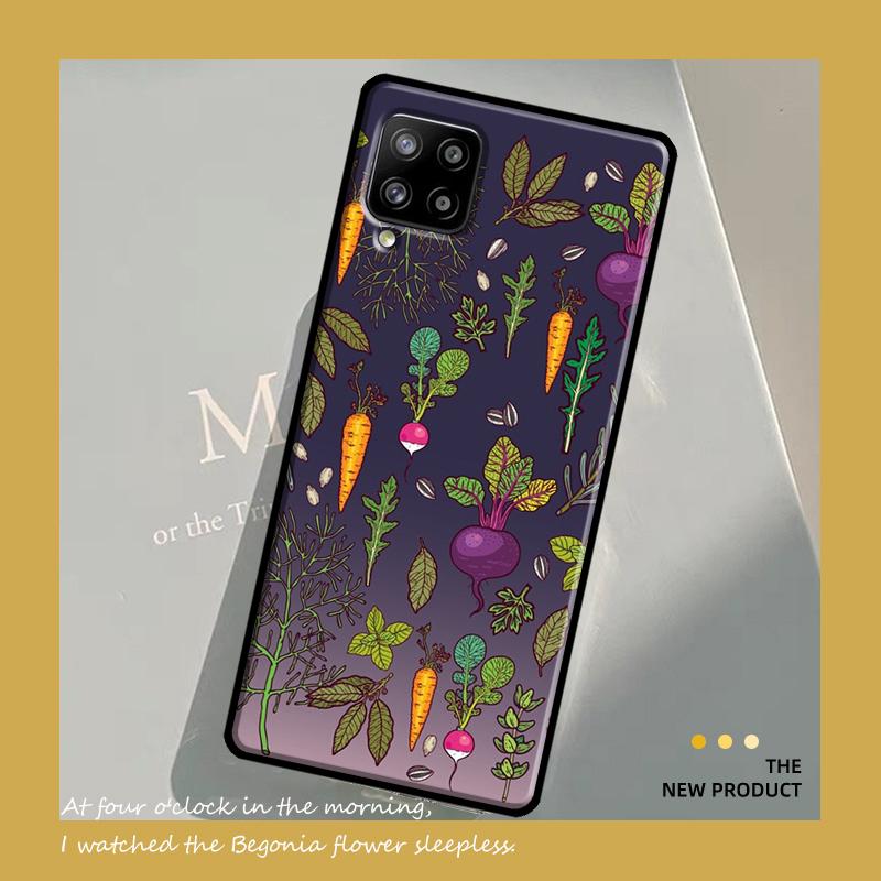 Чехол с изображением моркови и овощей для Samsung Galaxy A54 A34 A52 A32 A22 A12 A13 A14 A23 A33 A53 A73 A51 A71