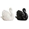 Elegant White Swan Statue Unique Swan Couple Figurine Nordic Black Swan Ornaments  Wedding Gift
