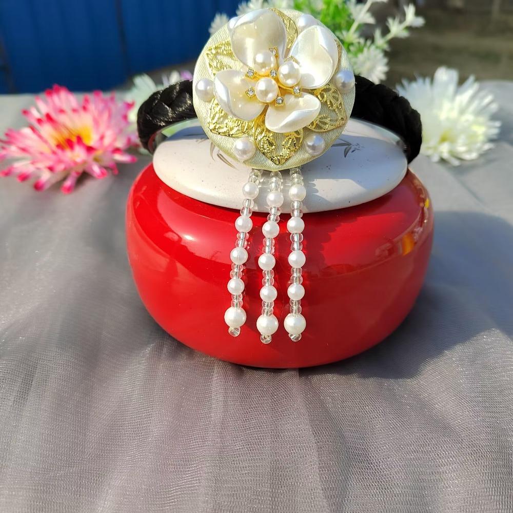 Pearl Hanbok Hairband Tassels Stage Dance Hair Hoop Gift Korean Headband Children