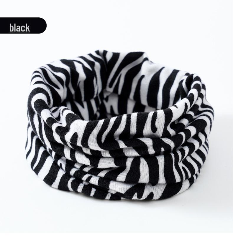 Двухслойный шарф-манишка в корейском стиле: Унисекс Осенне-зимний шарф и эластичная повязка на голову