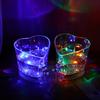 260 мл светящаяся чашка, прозрачная акриловая кружка, светящаяся чашка для питья в форме сердца для бара, ночного клуба, вечеринок