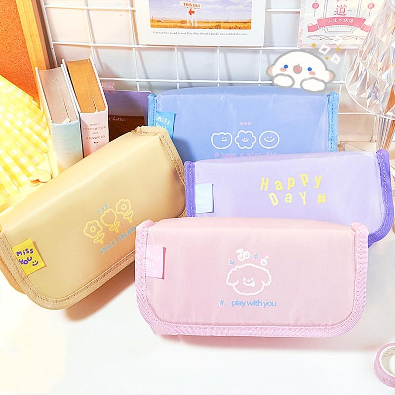 My Little Flap Bag Pen Penal Candy Color Большая вместительная сумка для хранения Карман для школьных канцелярских принадлежностей