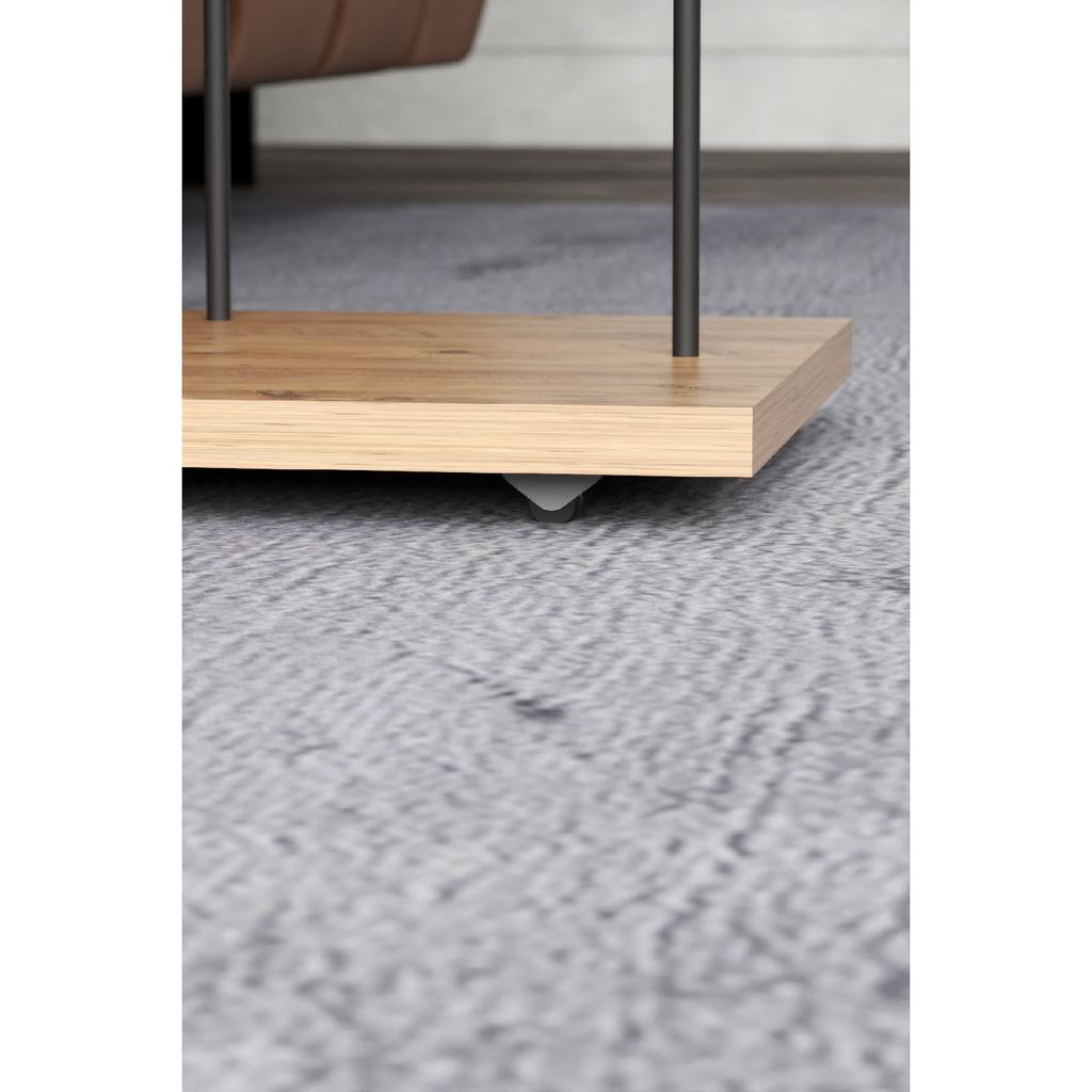 Приставной столик Сервировочный столик на колесиках, прямоугольный, из атлантической сосны