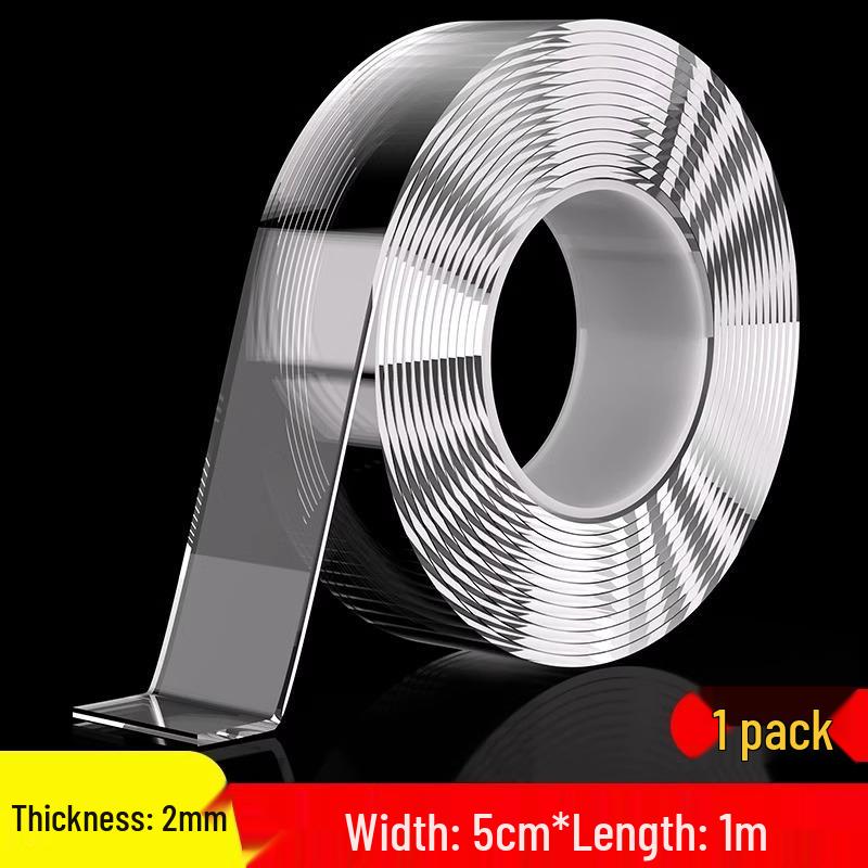 High Viscosity Double-Sided Transparent Tape - Traceless, Strong, Waterproof, Heat-Resistant for Car and Wall Use