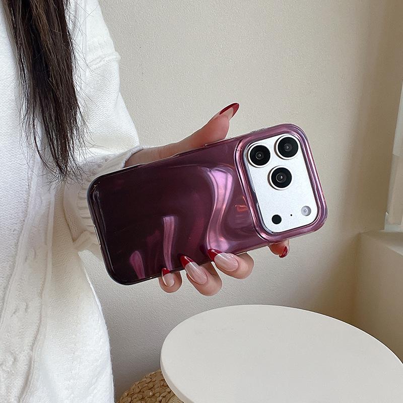 Gradient Purple Wave Pattern Phone Case for iPhone 17 Pro/16 Pro Max